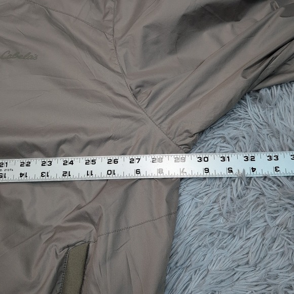 Cabela's Jacket Mens 2XL Beige Windbreaker Gorpcore Outdoor Hunting Athletic‎ - Picture 3 of 11